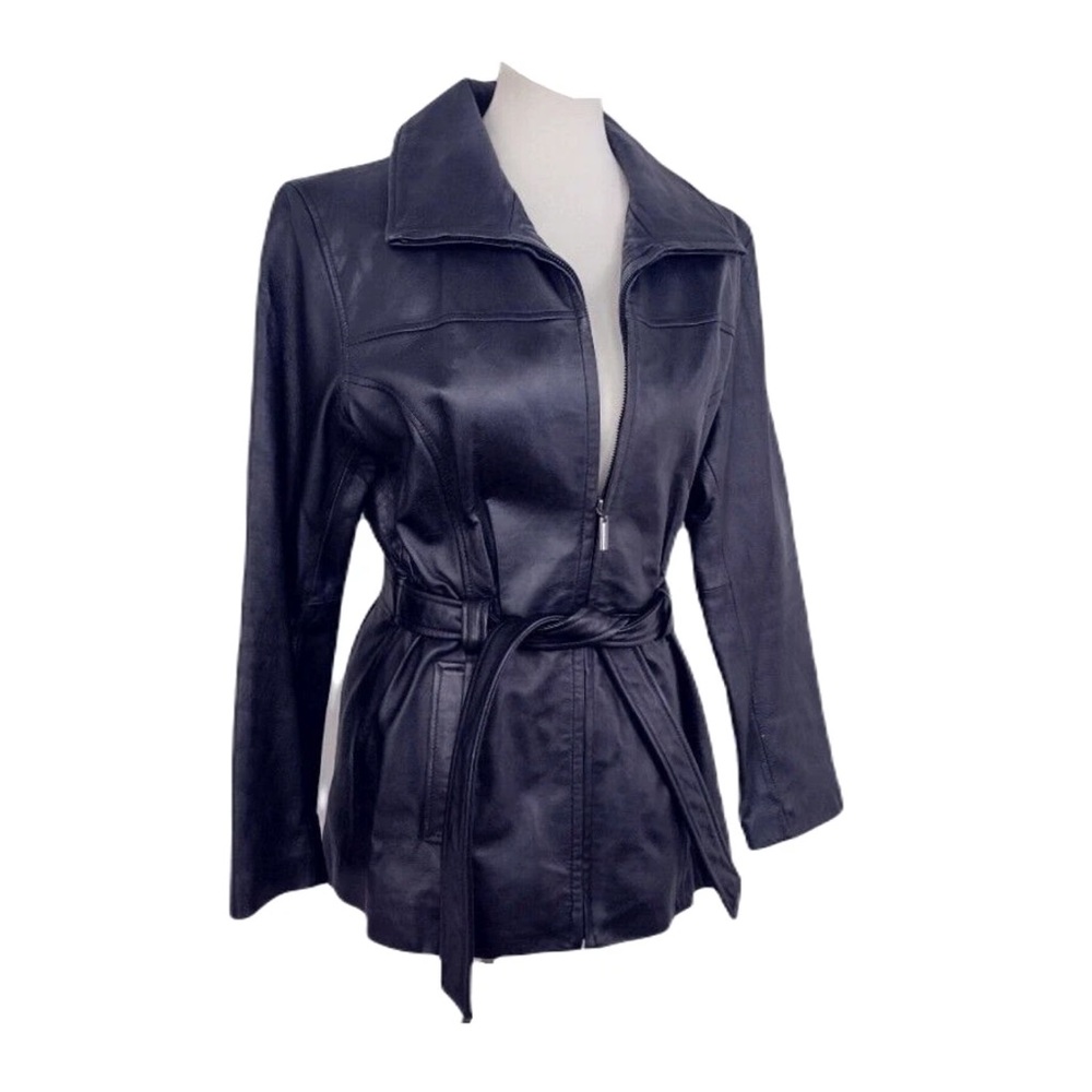 Never worn !! JLC New York Genuine Leather Jacket Coat